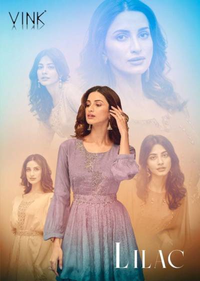 Lilac By Vink Designer Partywear Peplum Skirt And Handwork belt Collection